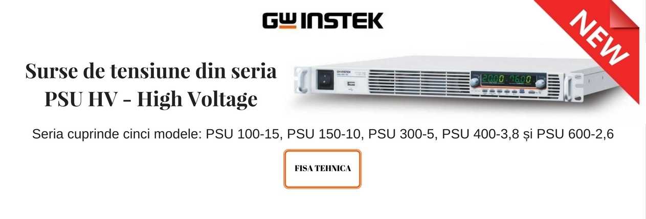 GW Instek seria PSU HV - High Voltage banner