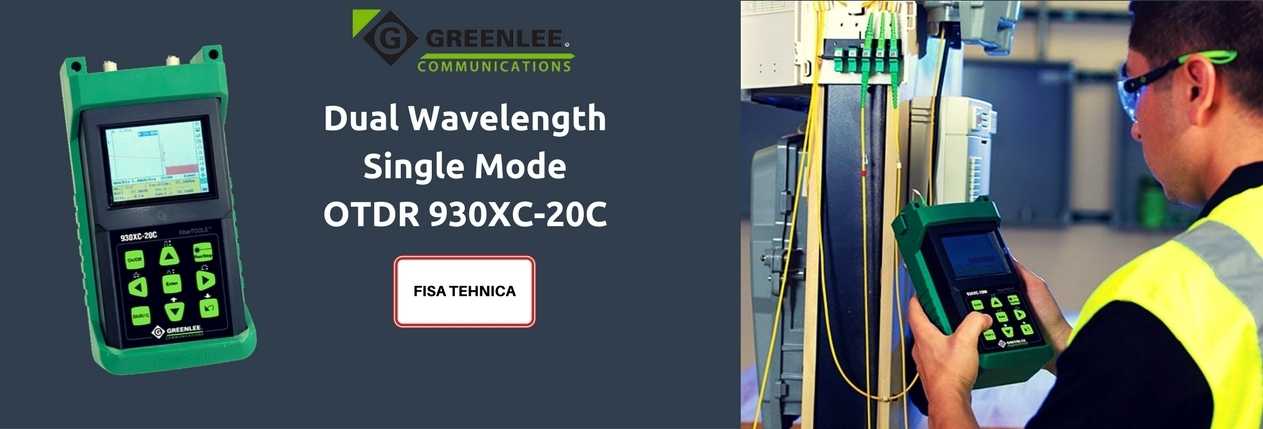 Dual Wavelength Single Mode OTDR 930XC-20C BANNER