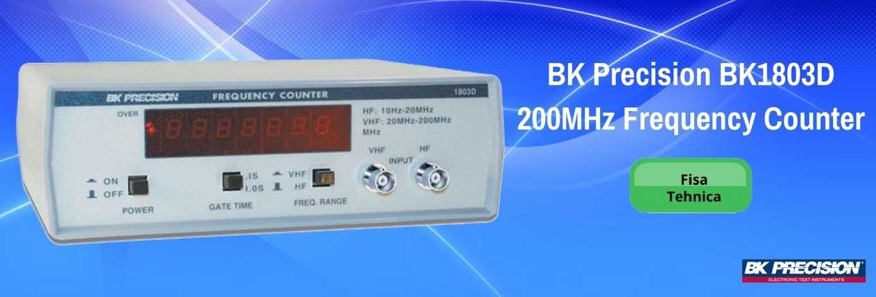 BK Precision BK1803D 200MHz Frequency Counter