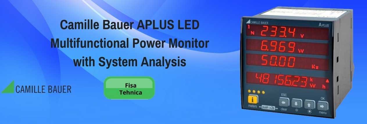 Camille Bauer APLUS LED Multifunctional Power Monitor with System Analysis