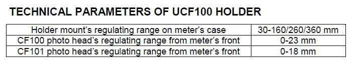 UCF100_Tech Parameters