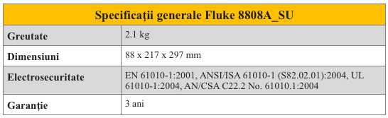 Fluke 8808A_SU Specificatii gen
