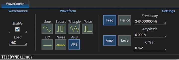 Teledyne LeCroy WaveSurfer 3000 Waveform Generation