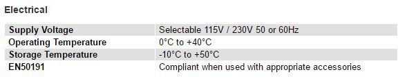 Seaward Clare SafeCheck 8 Tech spec3