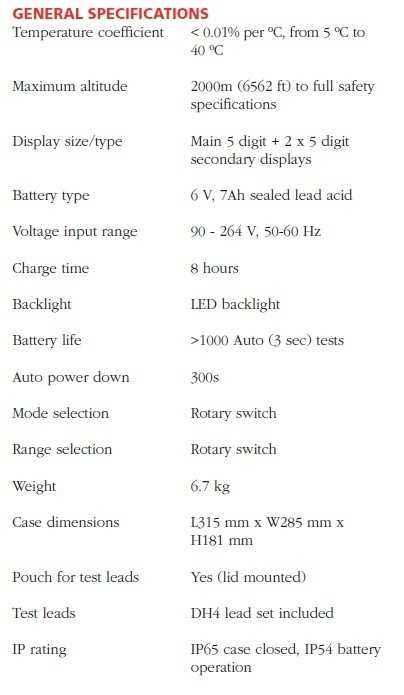 megger dlro10hd specificatii generale 1