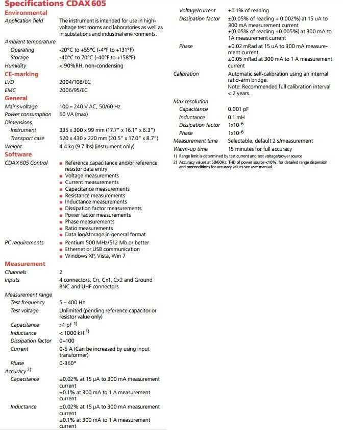 cdax 605 fisa tehnica
