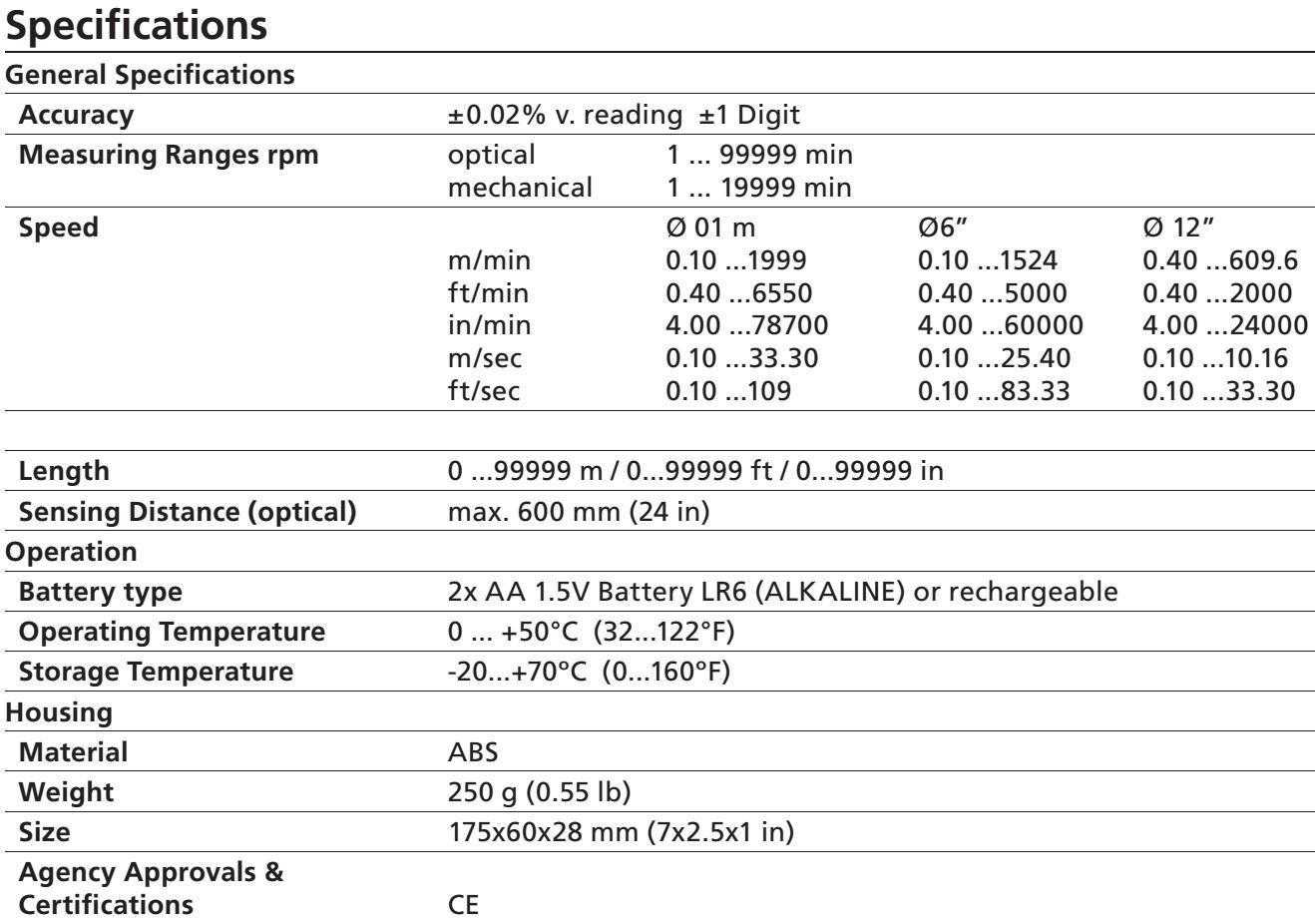 beha amprobe tach-20 datasheet