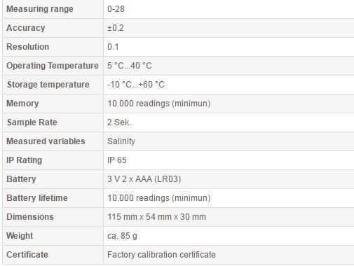 DR-22 tehnical data