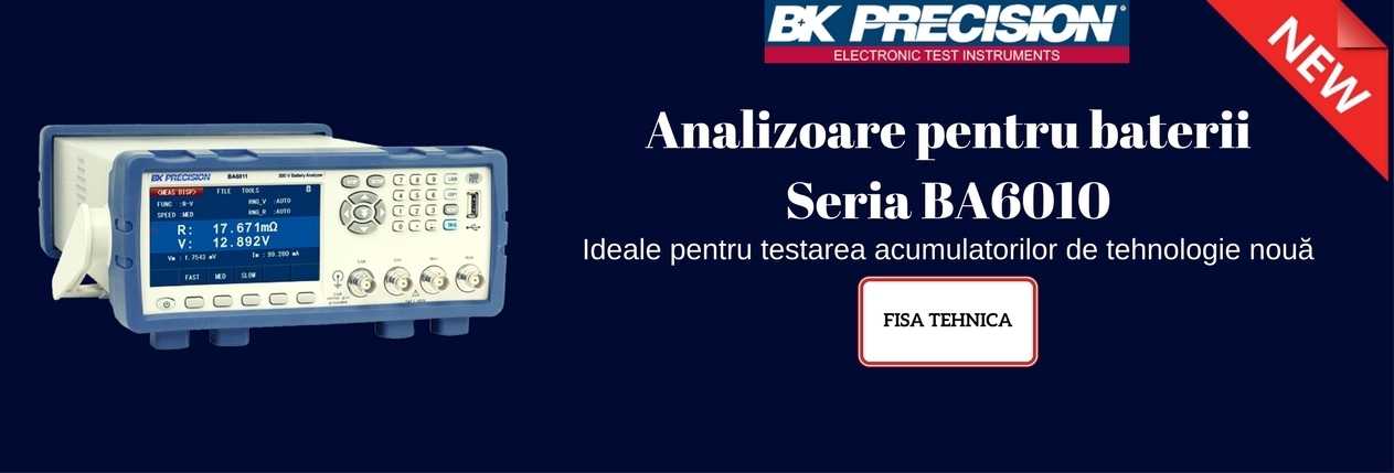 BK Precision Seria BA6010 testere de baterii new product