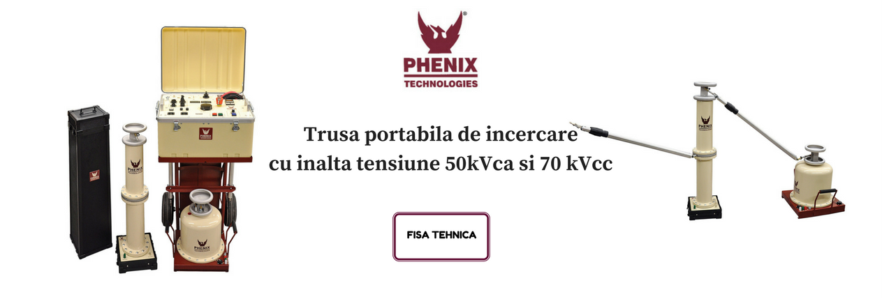 trusa portabile de incercare inalta tensiune 50kVca si 70 kVcc