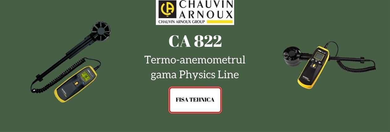 Chauvin Arnoux Ca 822 Termo anemometru