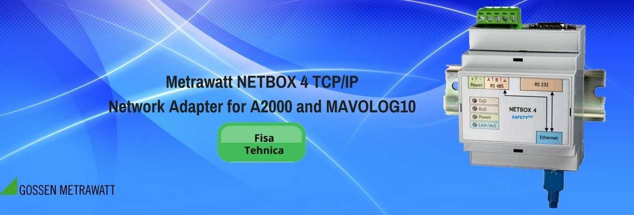 Metrawatt NETBOX 4 TCP Network Adapter for A2000 and MAVOLOG10