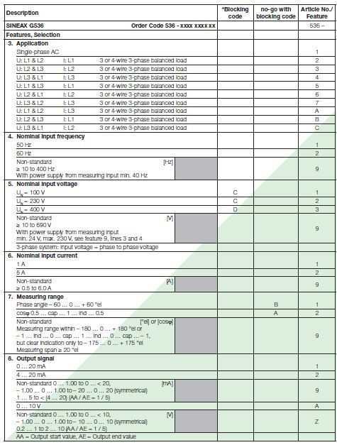 SINEAX G536_specs2