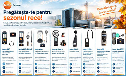 Lasă frigul să vină. Precizia răm&acirc;ne. Promotie Testo