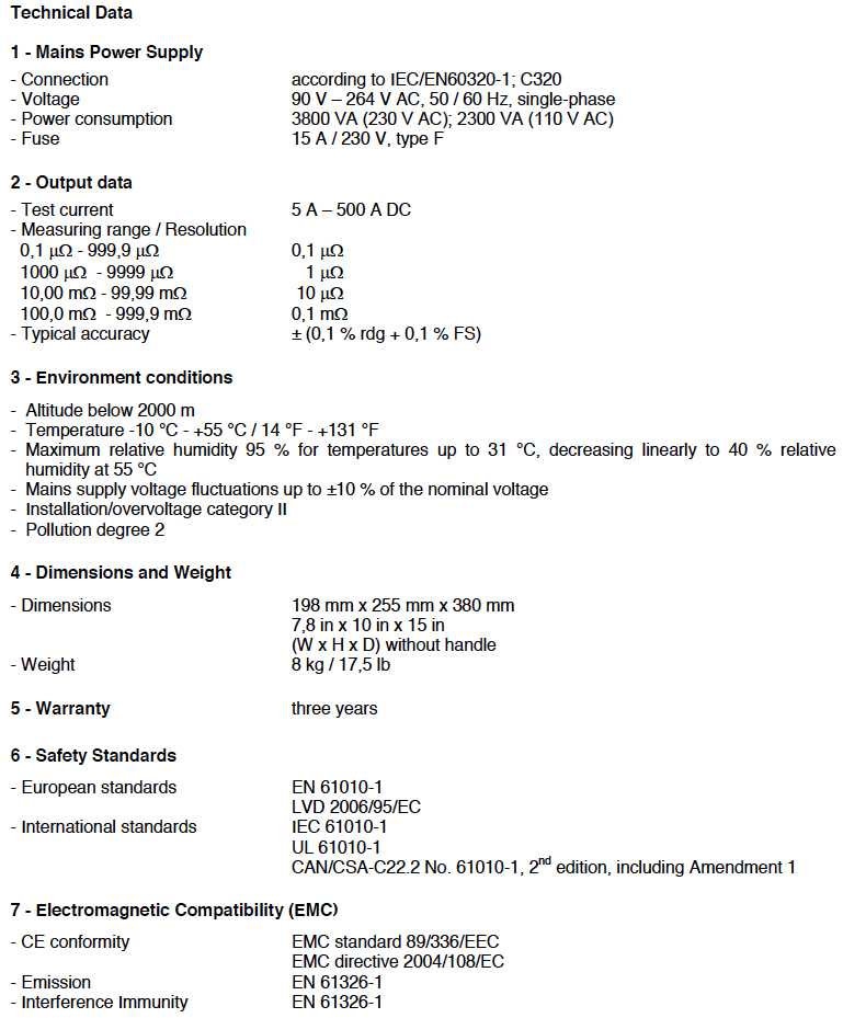 rmo500a specificatii tehnice