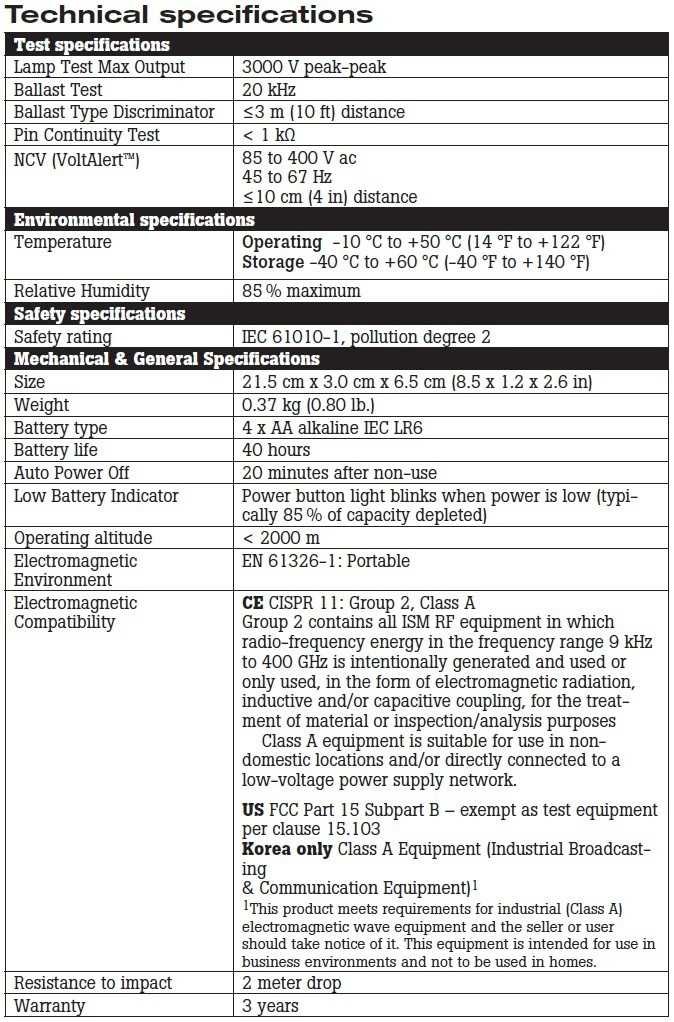 Fluke 1000FLT - Fisa tehnica