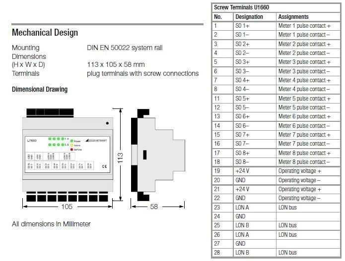 U1660_tech data