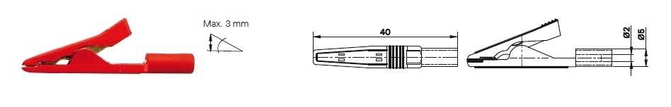 AGK40 Clips crocodil Multi Contact