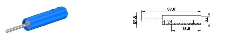 B4-I/S1,5 Bolt rotund in alama, solid, special potrivit pentru conectarea prin insurubare la contoarele de energie electrica multi contact