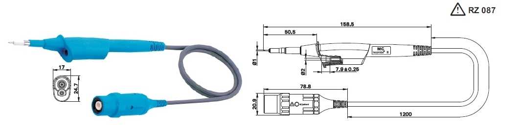 Isoprobe III - 100;1 Sonda de testare de inalta freventa, 100:1, protejata, multi contact