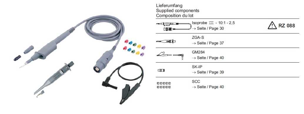 SET Isoprobe III - 10;1 - 2,5 multi contact
