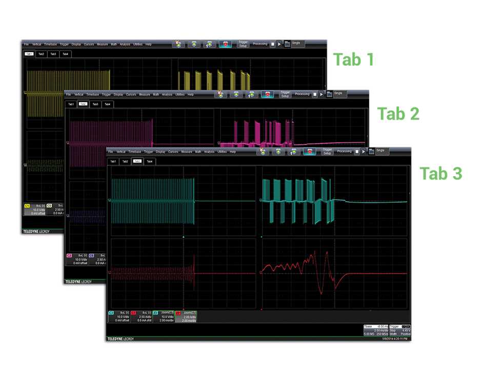 Teledyne LeCroy HDO8000 Tab-uri Teledyne LeCroy HDO8000 Tab-uri