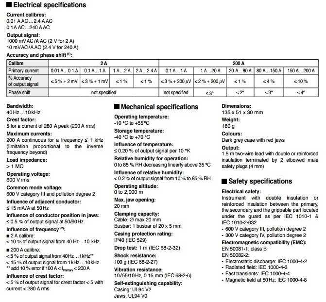 Cleste MN73 specificatii tehnice